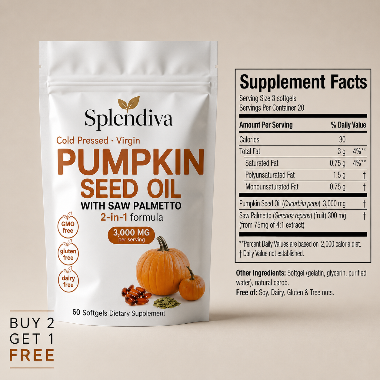 Premium Pumpkin Seed Oil Capsules