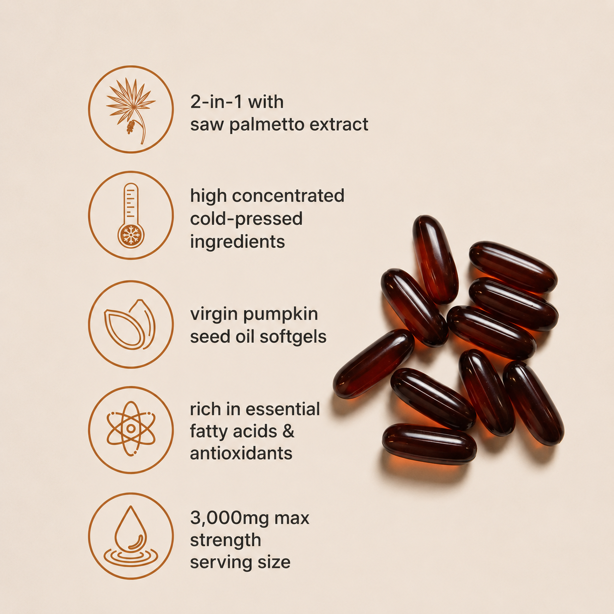 Premium Pumpkin Seed Oil Capsules